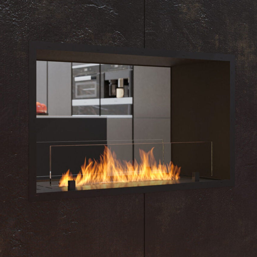 Biokamīns 2Side Slim 83/58/35; 123/58/35 cm melns - N1 Home