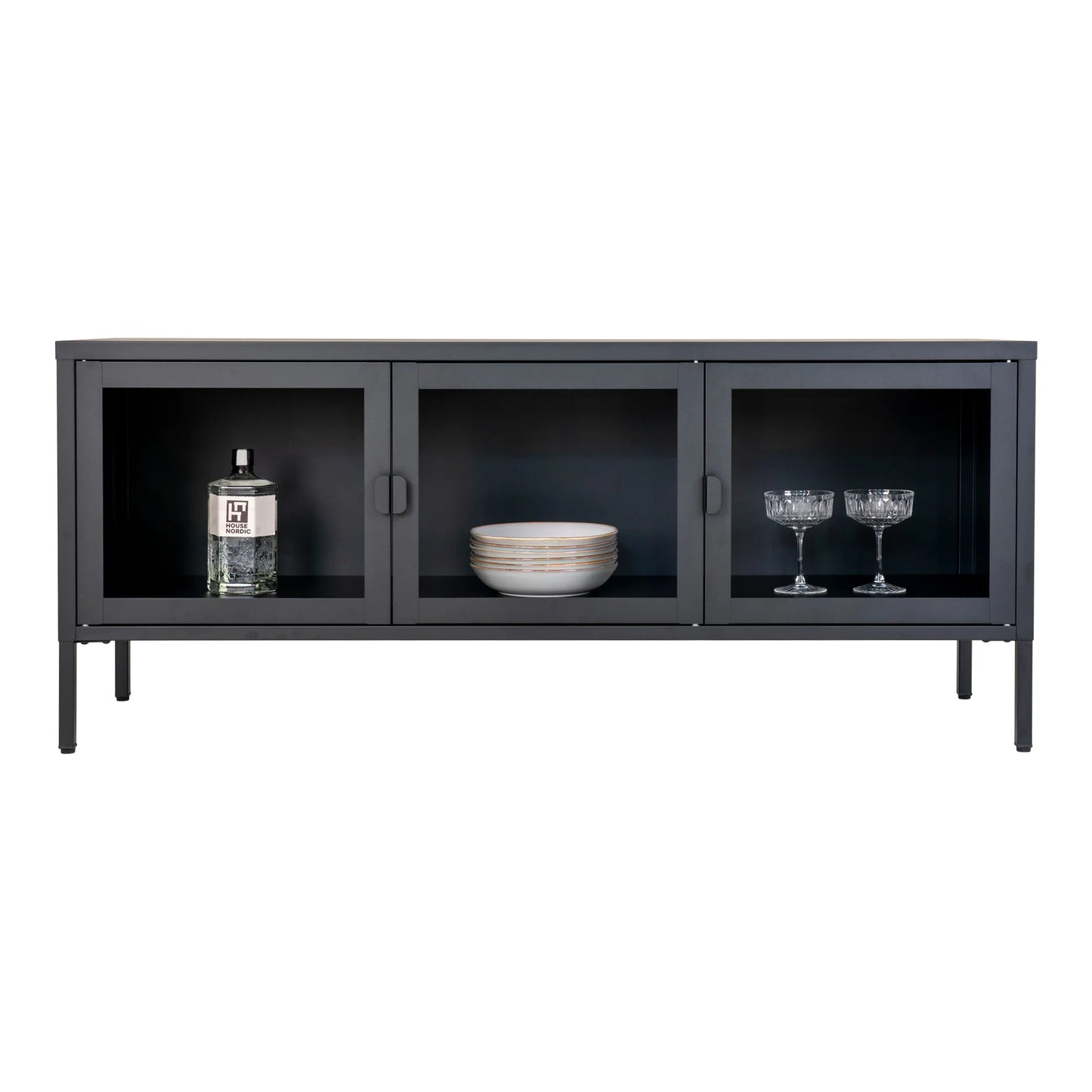 TV skapis Bris 130/40/55 cm melns