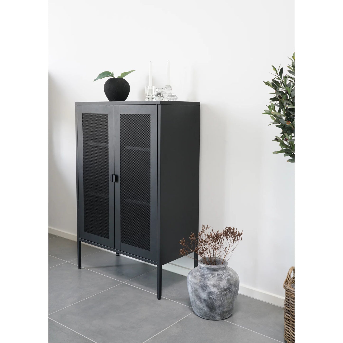 Skapis Melis 80/40/120 cm melns