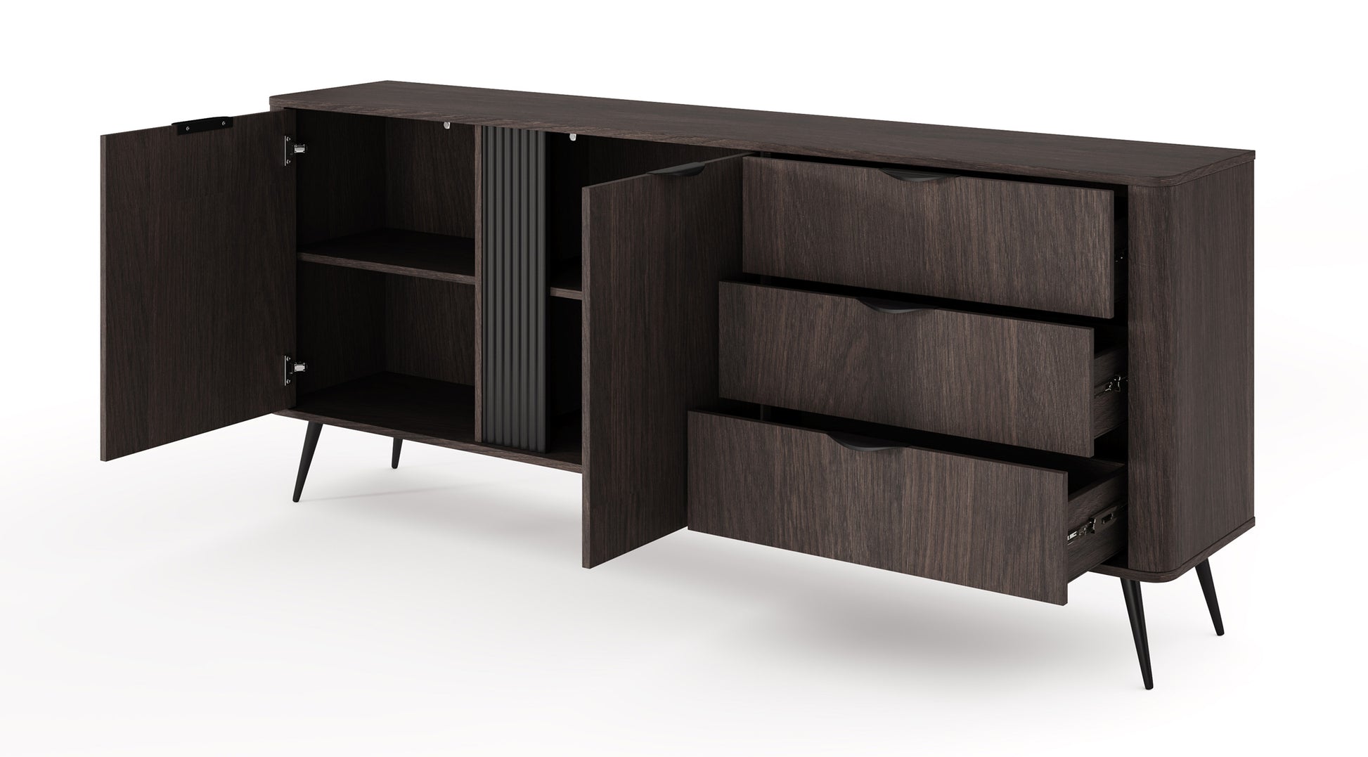 Kumode Verto 81/195/38 cm Dunin ozols - N1 Home