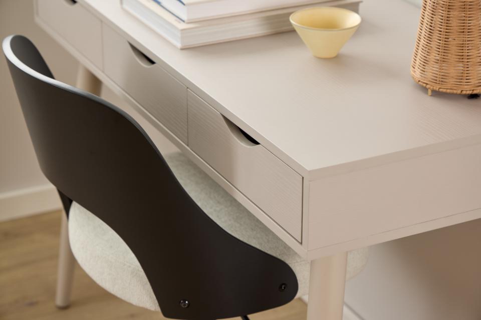 Krēsls Luc 48/55/89 cm bēšs/melns - N1 Home