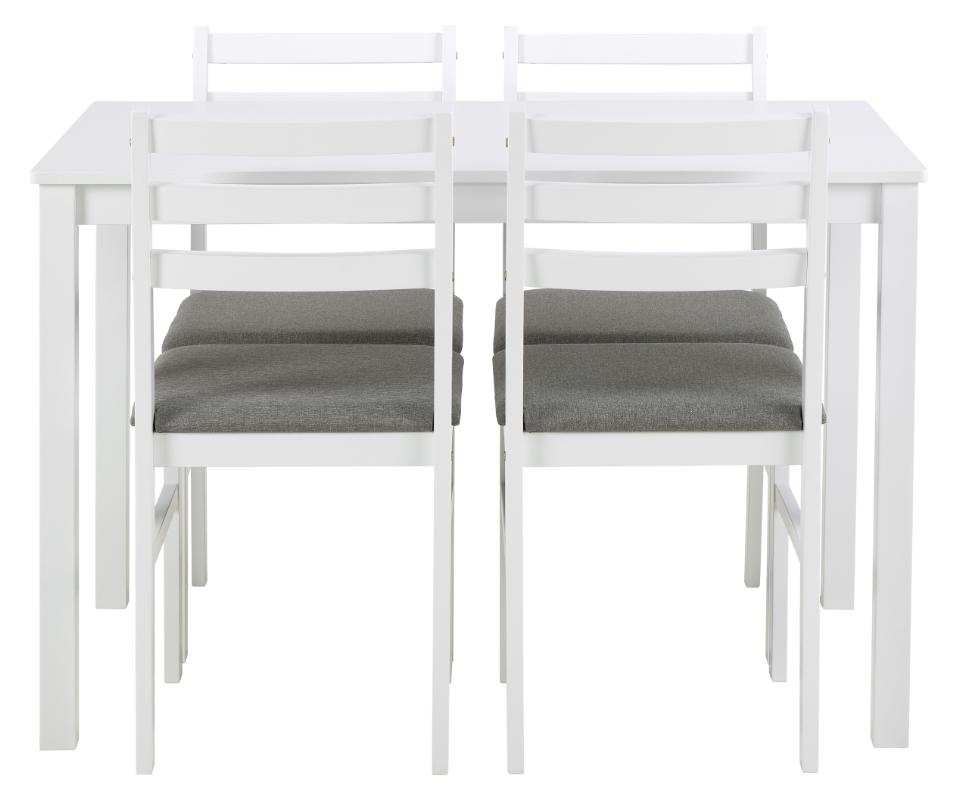 Galds un kresli Alica 110x70x74,5 cm balts - N1 Home