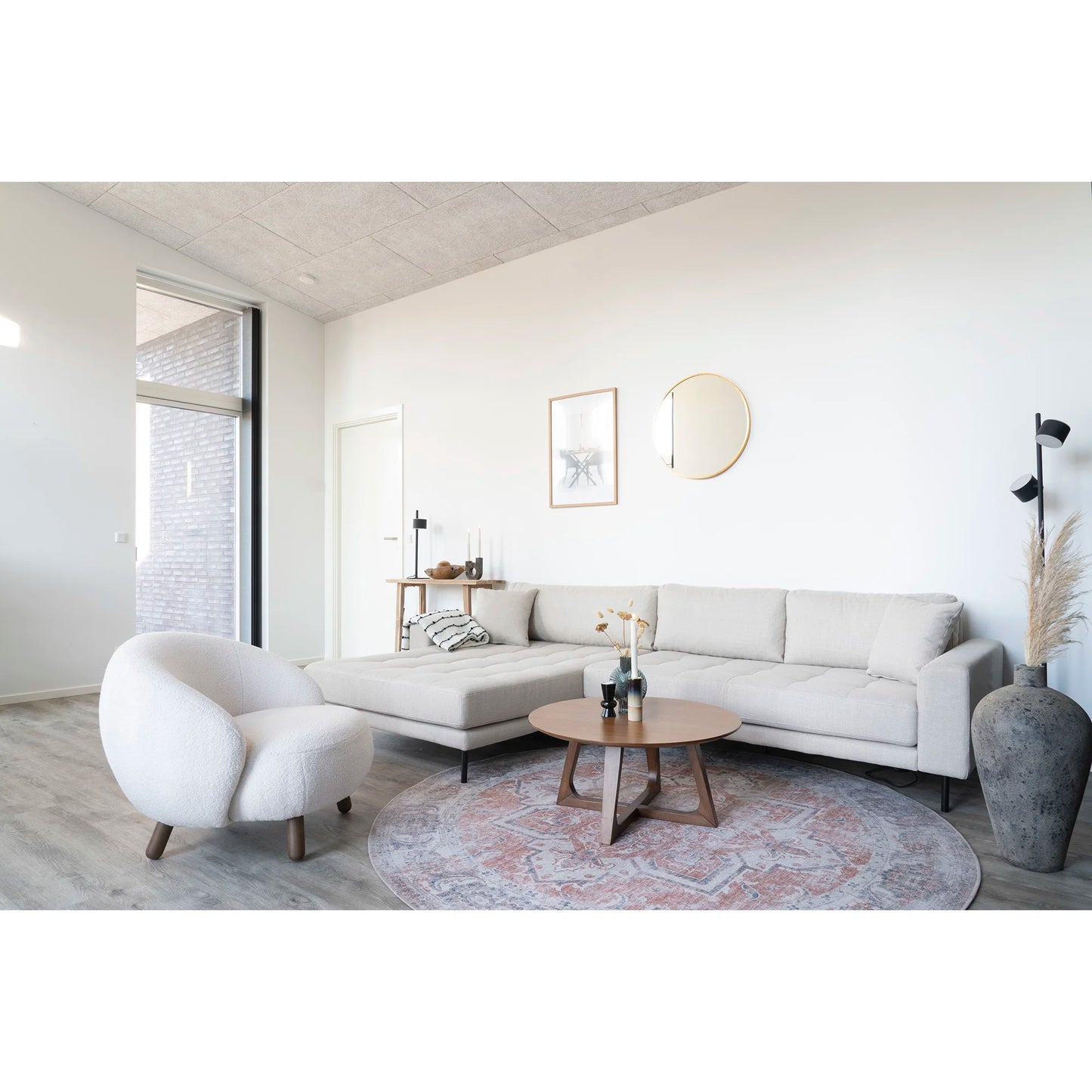 Paklājs Havaji 200/200 cm zils/oranžs