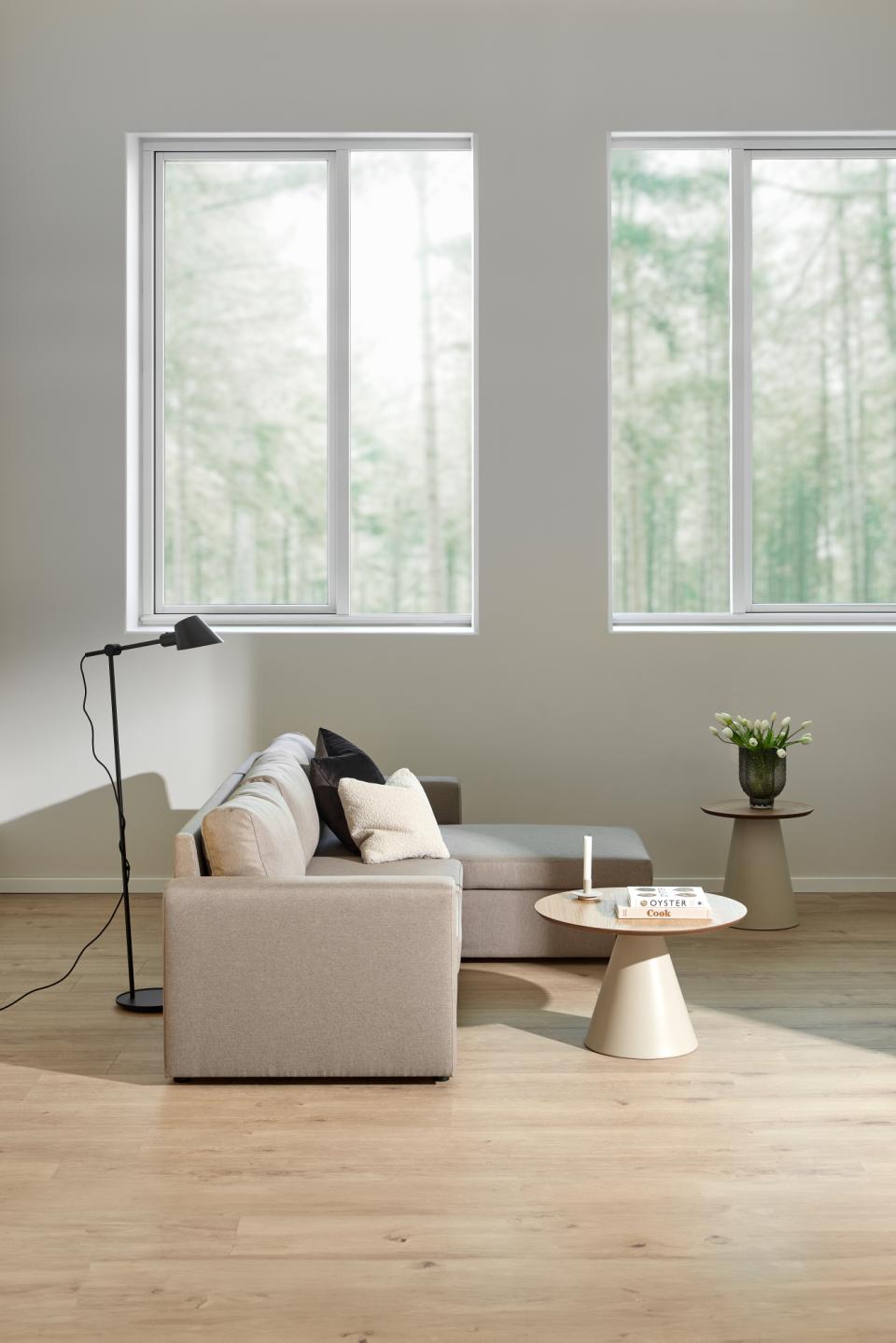 Galds Sol 45/48 cm ozols/bēšs - N1 Home