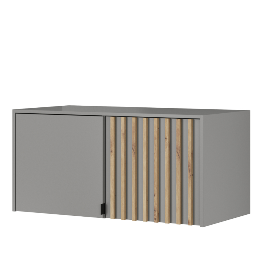 Mezonīna piebūve līdz skapim Neko 105/51/50 cm pelēks - N1 Home