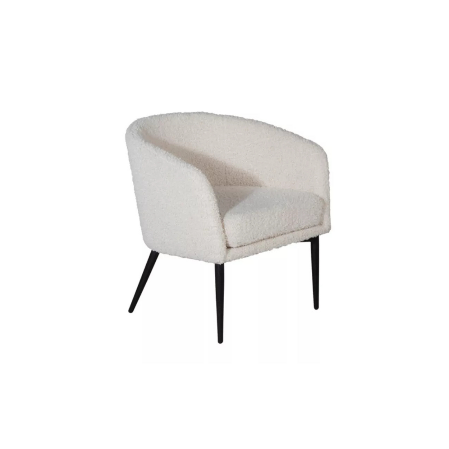 TENDY Krēsls no balta auduma - N1 Home