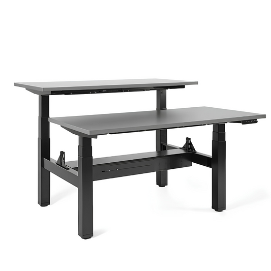 Galds Fino double 140/149,5 cm melns/antracīts - N1 Home