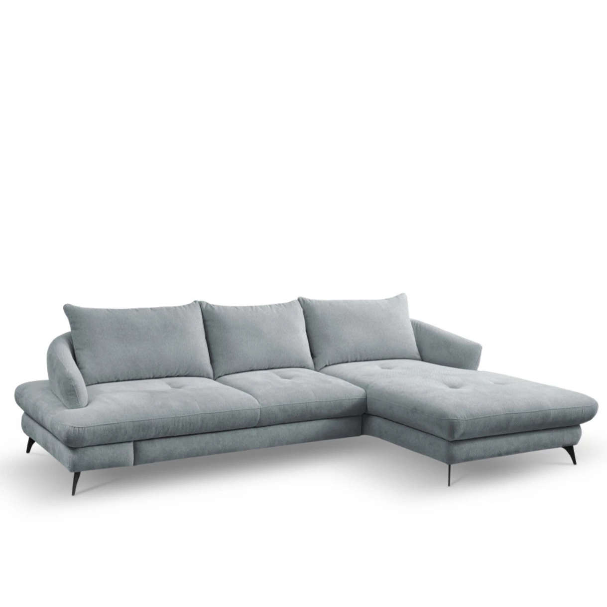 Dīvāns Futo 292/180/72 cm gaiši pelēks - N1 Home