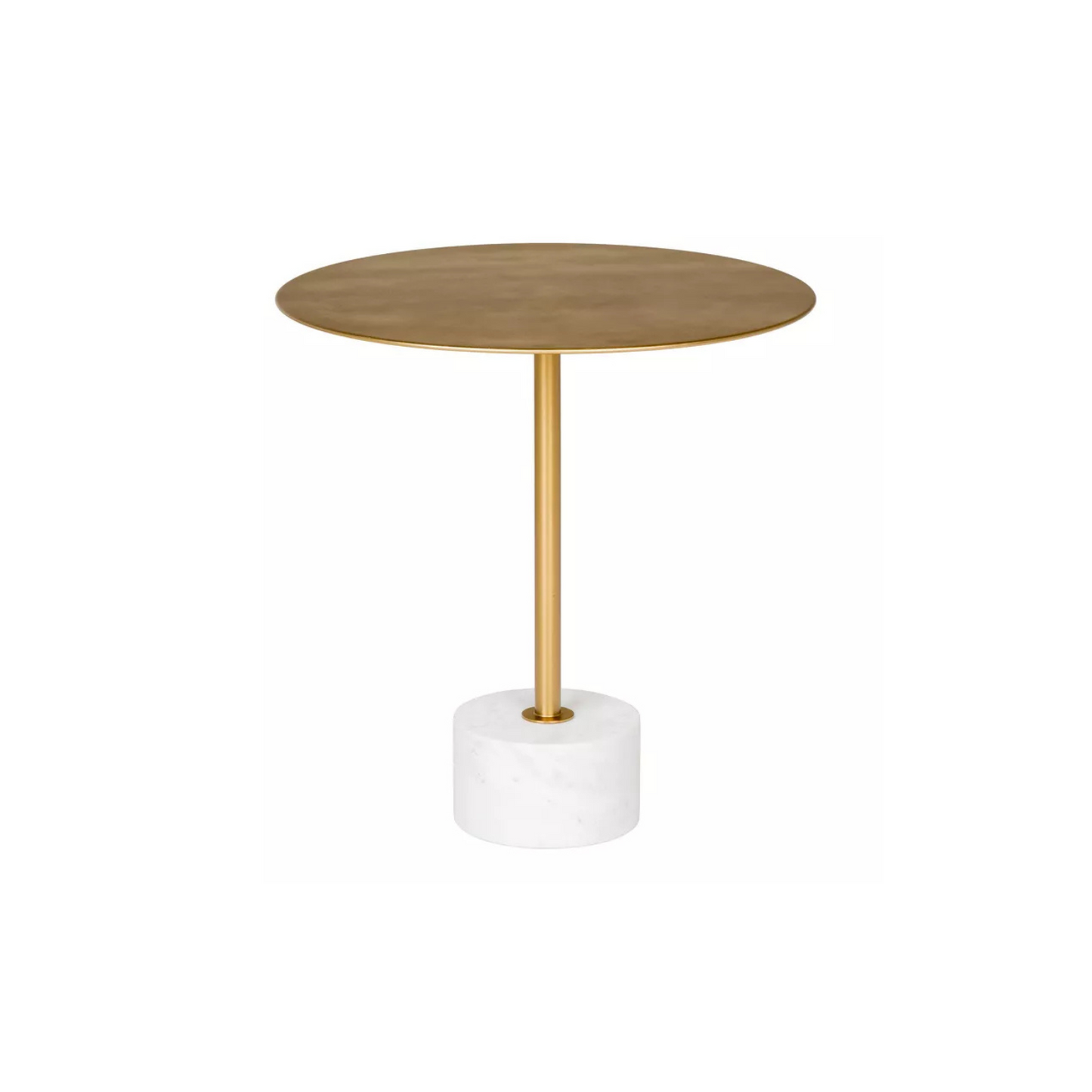 SANPRO Apaļais kafijas galdiņš 51 cm, misiņa krāsas metāls - N1 Home