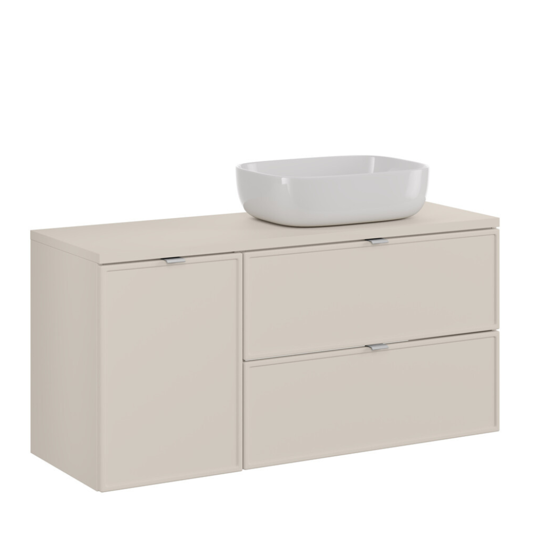 Vannas istabas mēbeļu komplekts Bell E 120 cm kašmirs - N1 Home