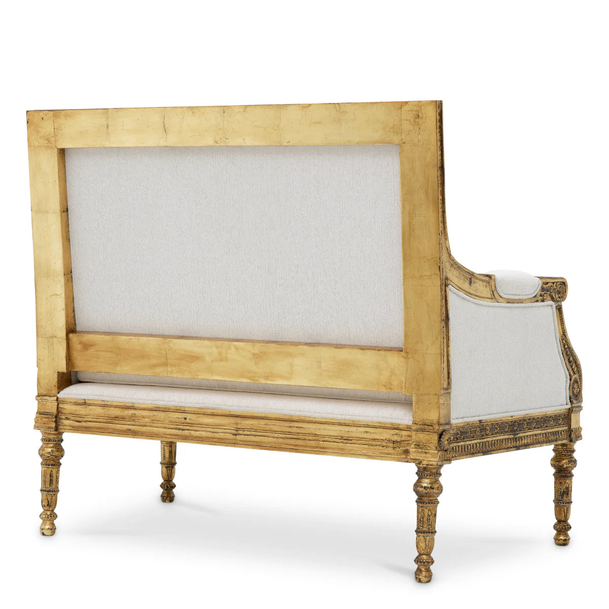 Krēsls Georges Jacob Eichholtz 1220/70/101 cm Sentier cream | Antique gold finish