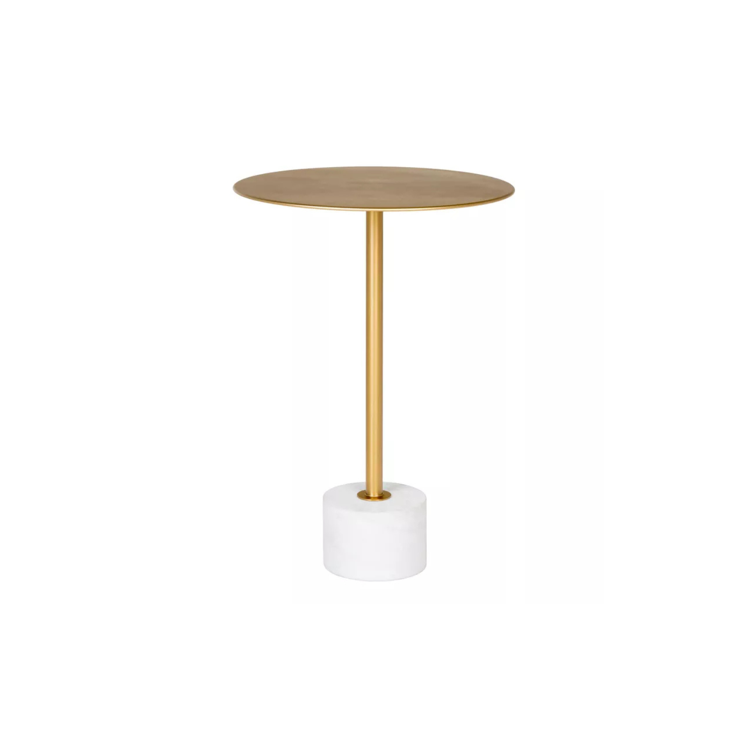 SANPRO Apaļais kafijas galdiņš 41 cm, misiņa krāsas metāls - N1 Home