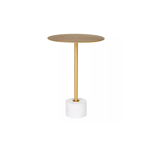 SANPRO Apaļais kafijas galdiņš 41 cm, misiņa krāsas metāls - N1 Home