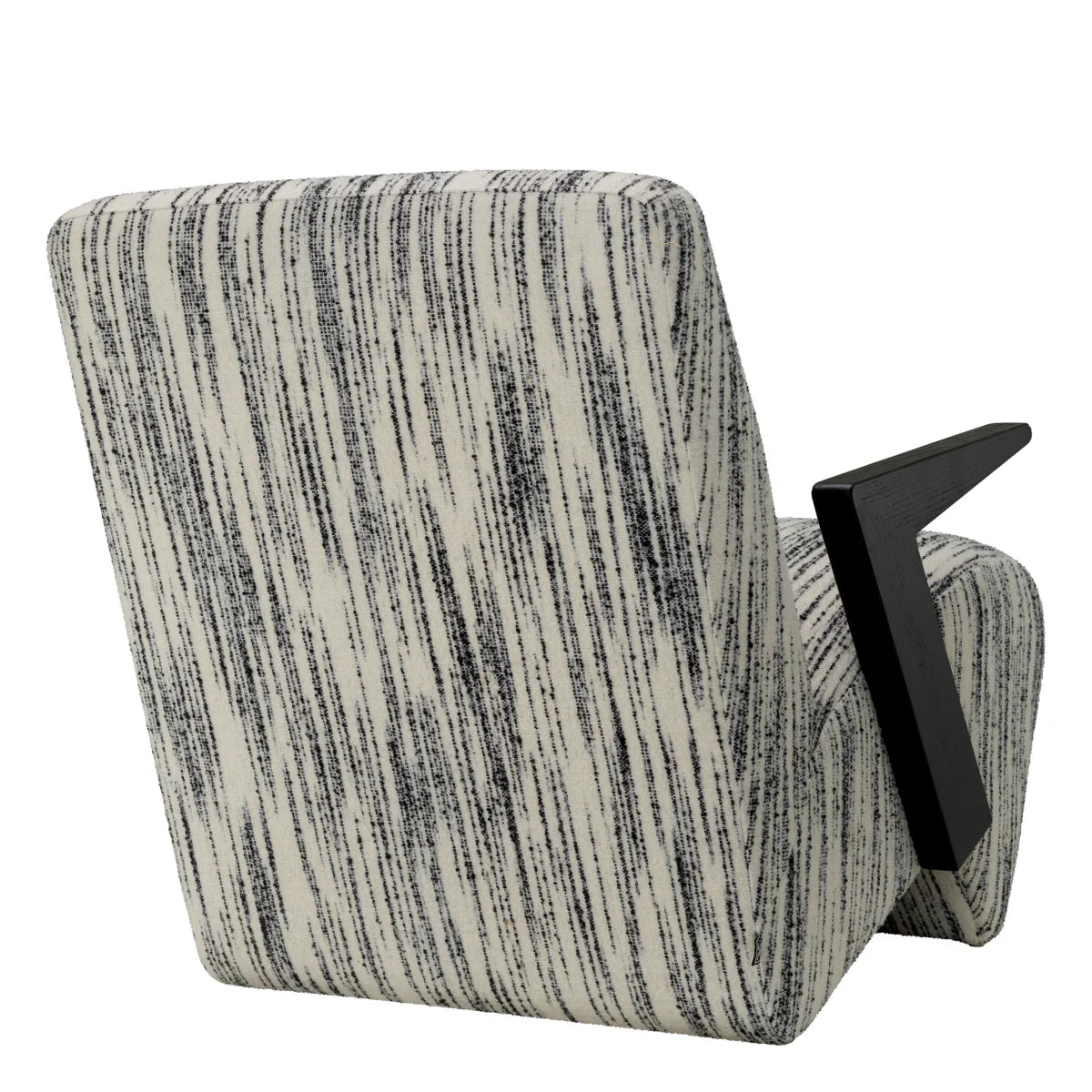 Krēsls Venosa Eichholtz 70/92/73 cm Radiance black and white | black finish - N1 Home