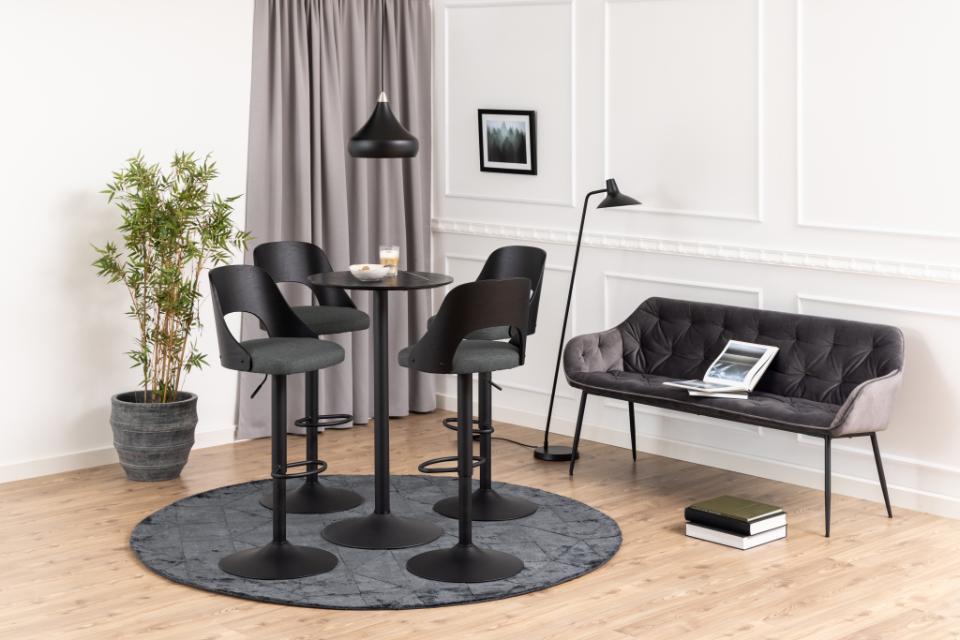 Bāra krēsls Luc 47/50,5/113 cm tumši pelēks - N1 Home