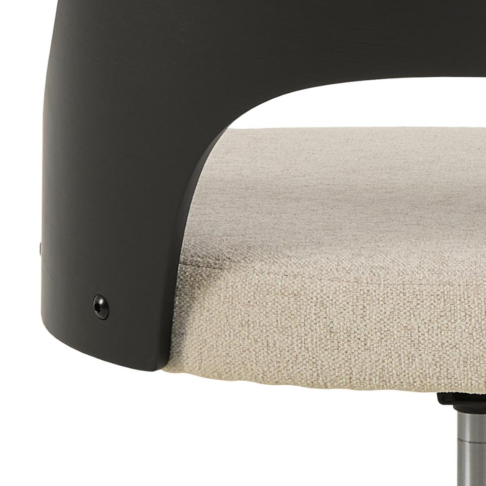Krēsls Luc 48/55/89 cm bēšs/melns - N1 Home