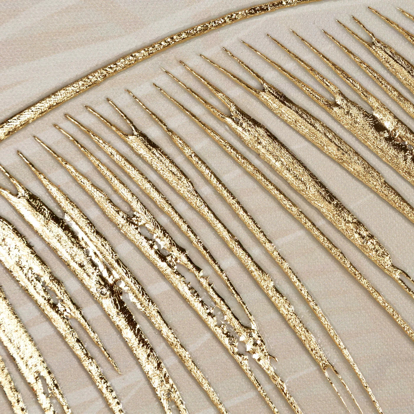 Glezna Flis 40/120 cm bēšs/zelts - N1 Home