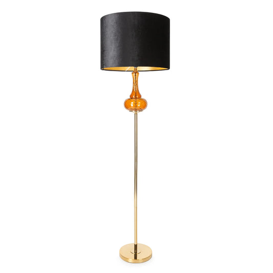 Stāvlampa Lili 46/163 cm melns/zelts - N1 Home