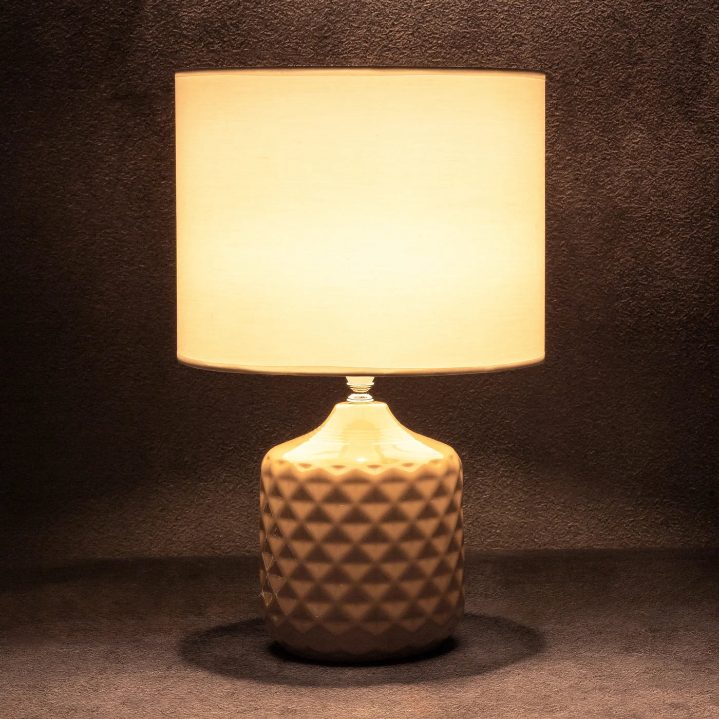 Galda lampa Kay 28 x 44 cm, balts, bēšs - N1 Home