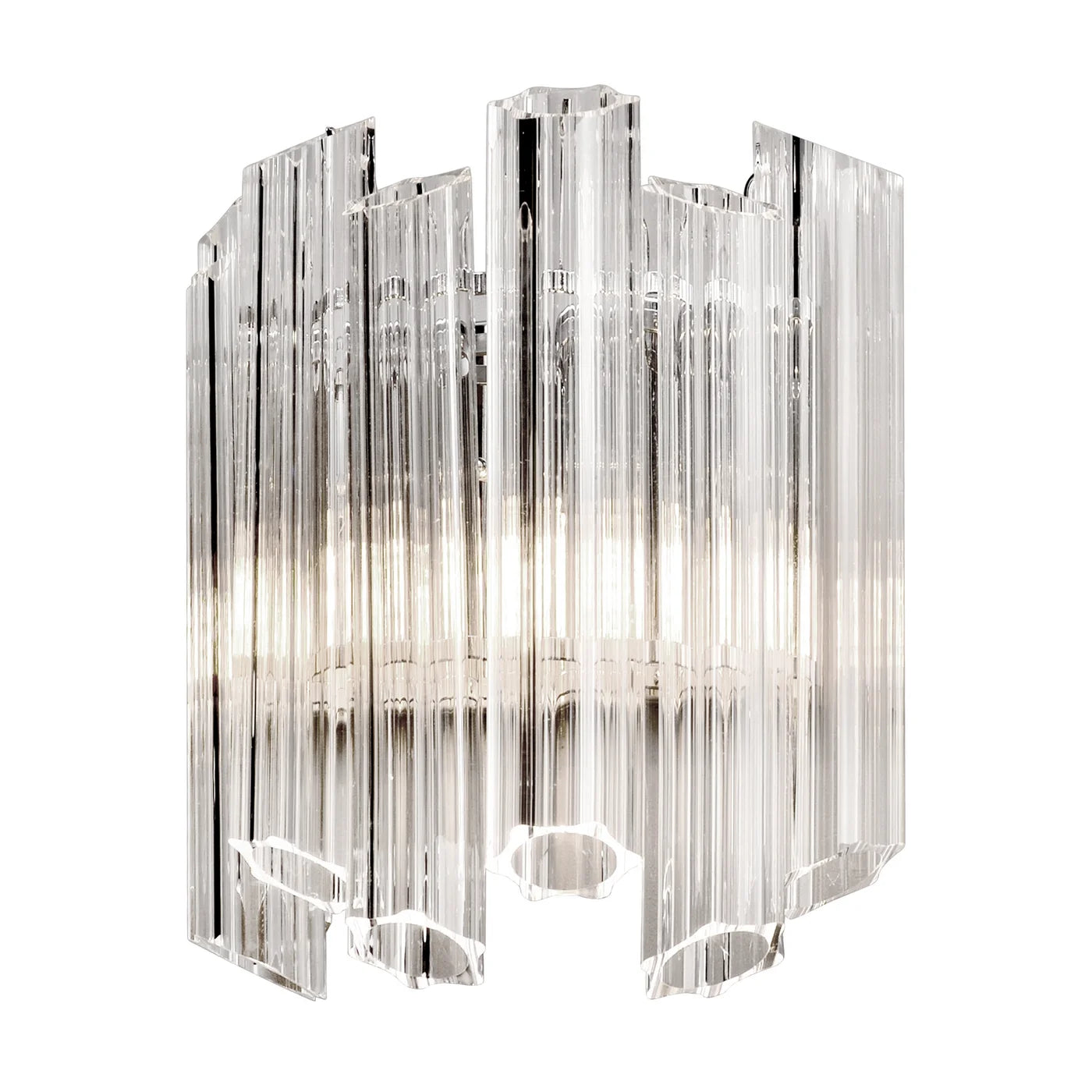 Sienas lampa Dania 32/38 cm caurspīdīgs/sudrabs - N1 Home