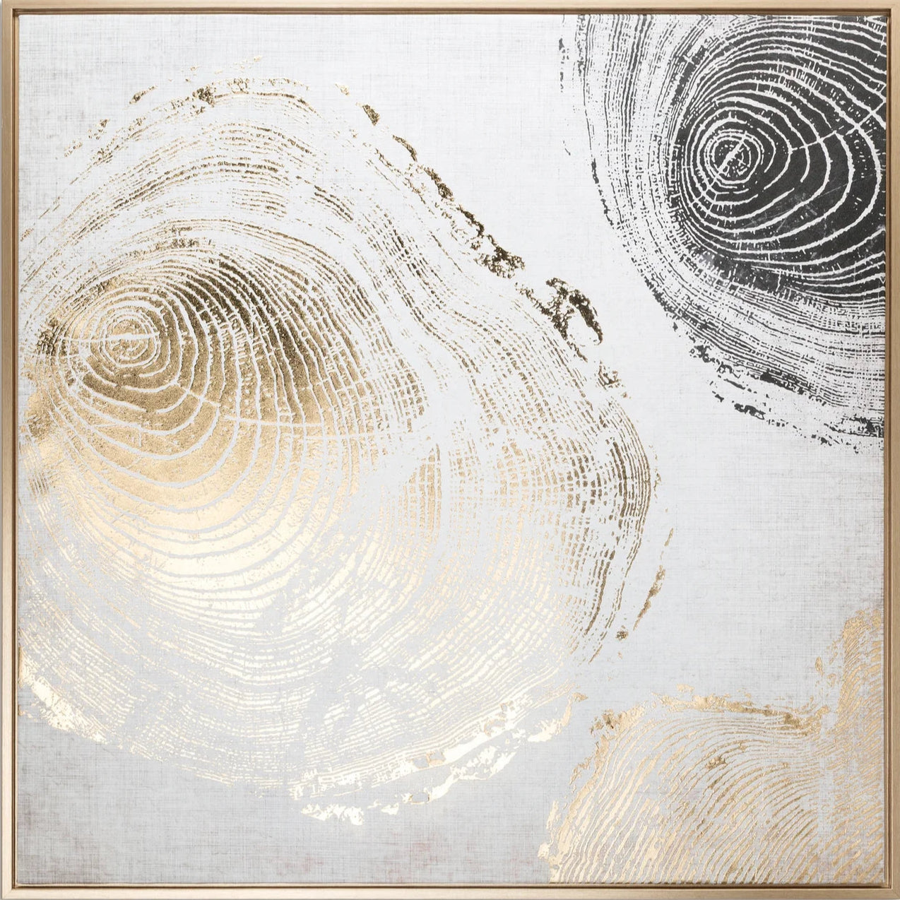 Glezna Daba 80/80 cm balts/zelts - N1 Home