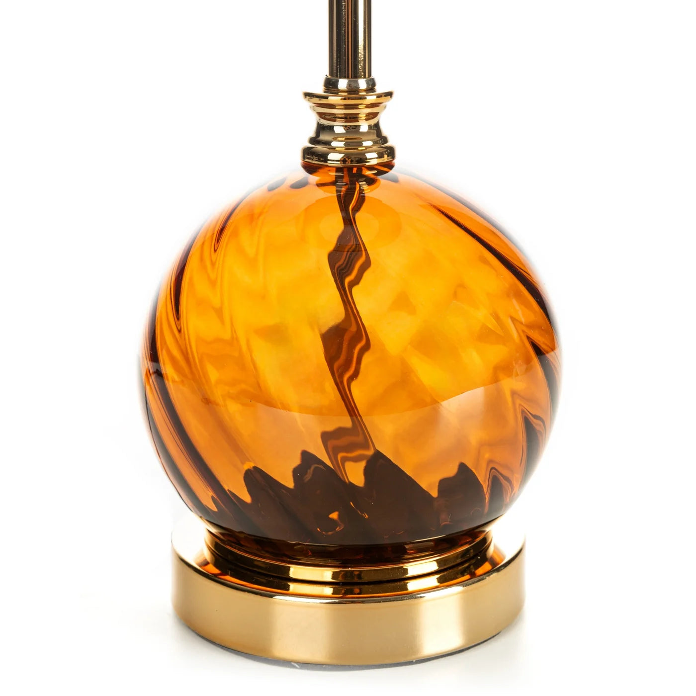 Galda lampa Vale 26/68 cm melns/zelts - N1 Home