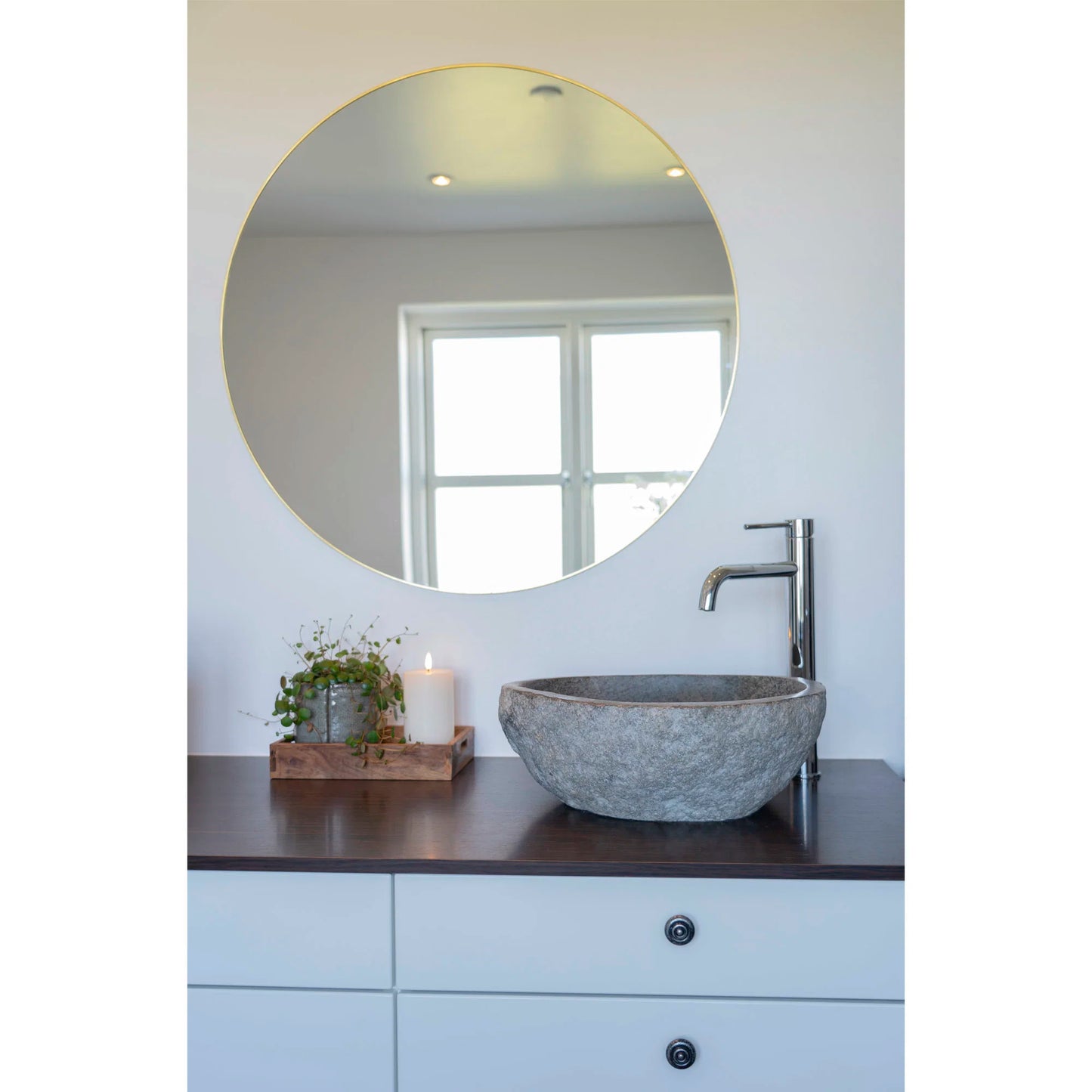 Izlietne Donia Riverstone 35/40/15 cm pelēks