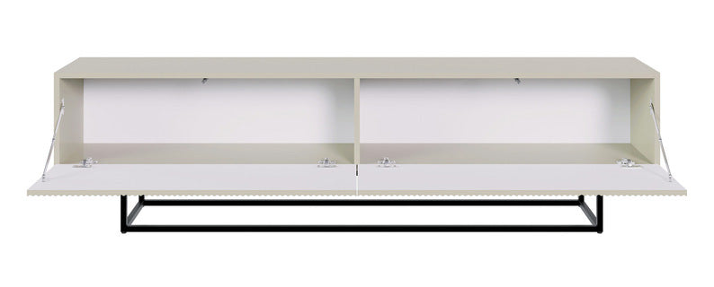 TV skapis Velda 175/46/31 cm bēšs/melns