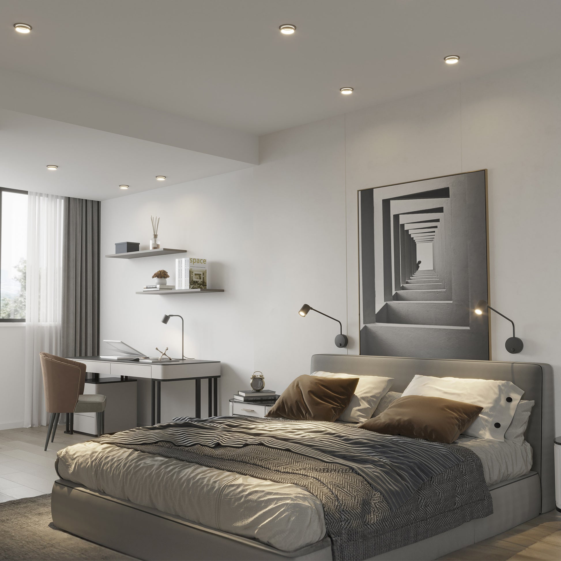 Sienas lampa Logan 100 × 430 × 270 mm melns - N1 Home