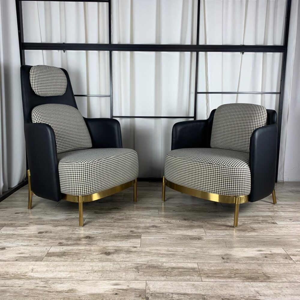 Krēsls Dot Design Empoli samta/eko āda 110x65x75 cm - N1 Home