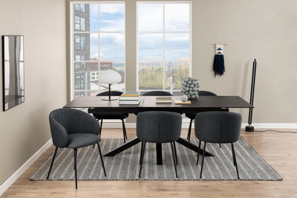 Krēsls Elear 56/54/80 cm tumši pelēks - N1 Home