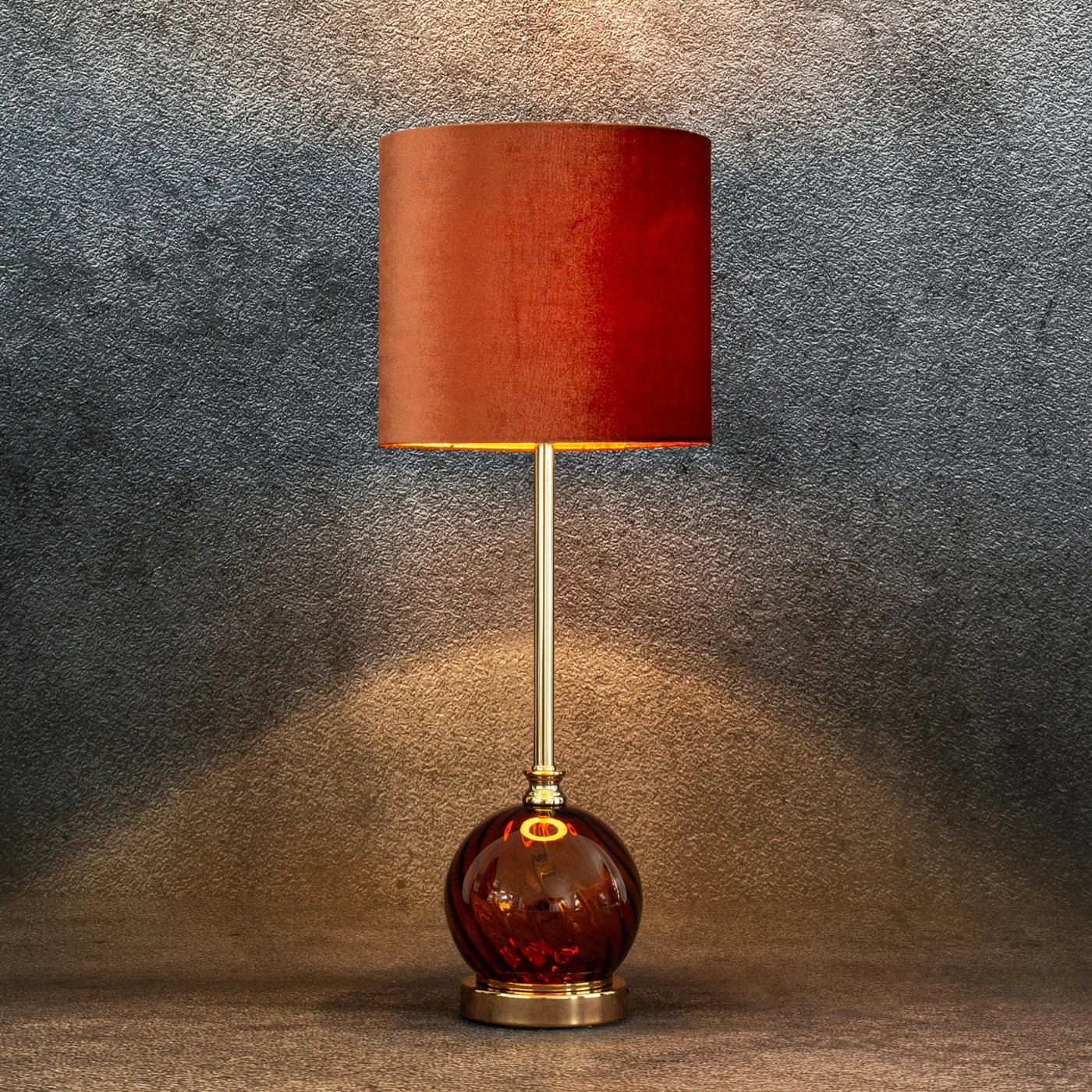 Galda lampa Vale 26/68 cm varš/zelts - N1 Home