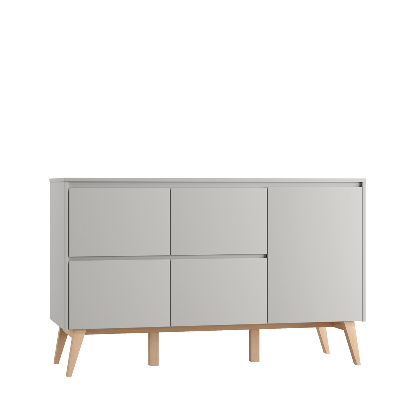 Kumode AIVA 52/148/92 cm pelēks - N1 Home