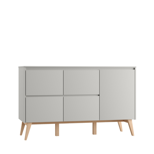 Kumode AIVA 52/148/92 cm pelēks - N1 Home