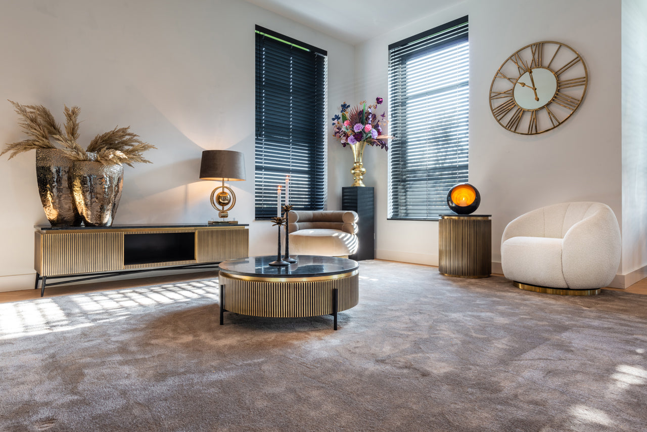 Kafijas galds Ironville gold Richmond Interiors 61/50 cm zelts - N1 Home