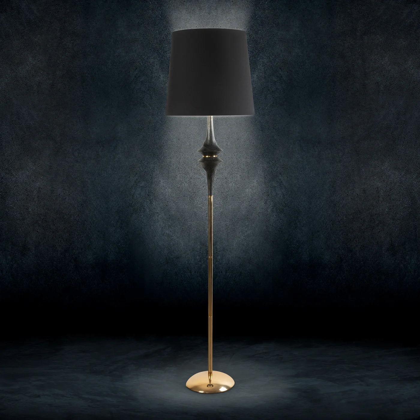 Stāvlampa Suza 36/178 cm melns/zelts - N1 Home