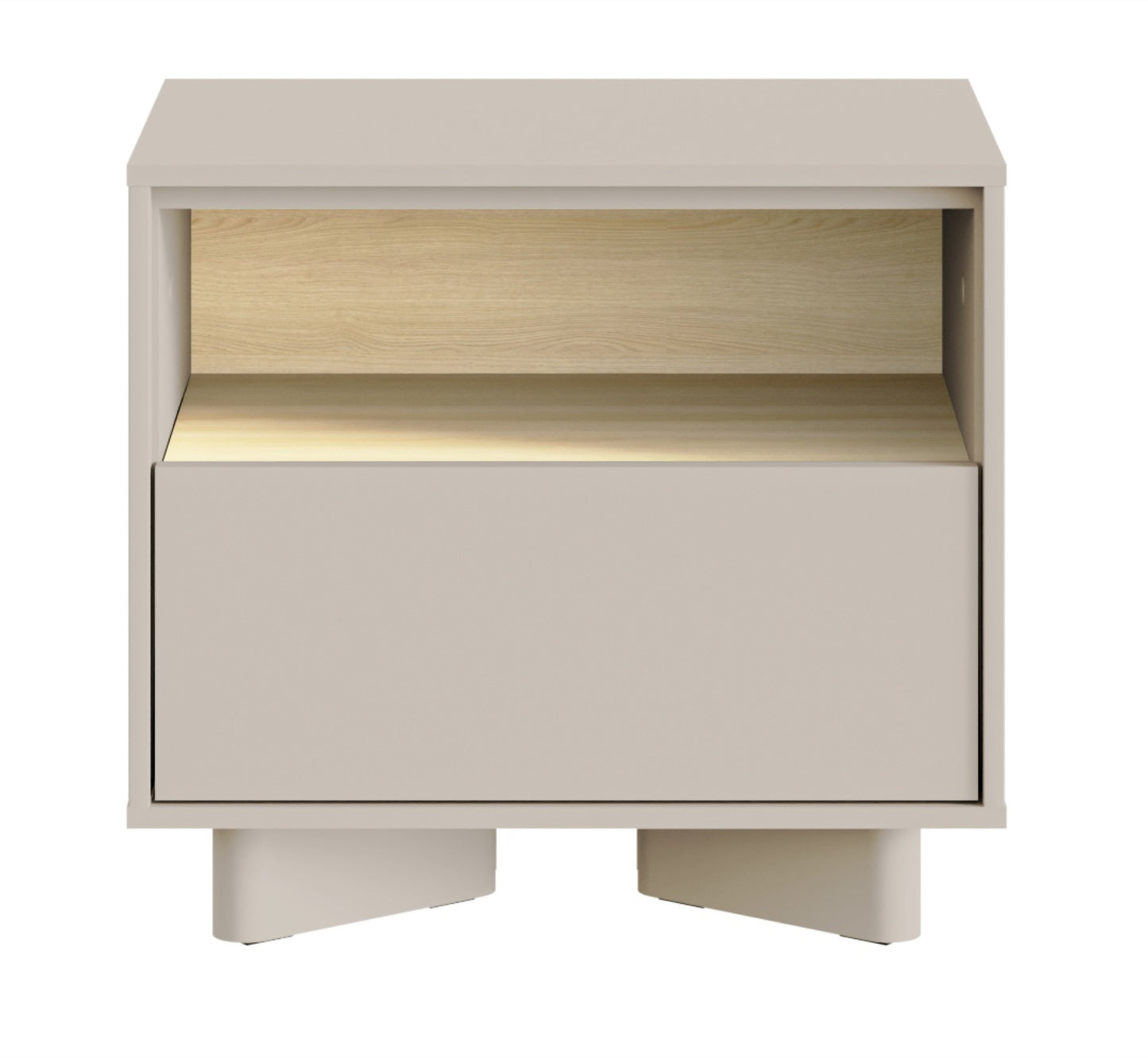 Naktsskapis Distri 50/46/35 cm Vičencas ozols/kašmirs - N1 Home