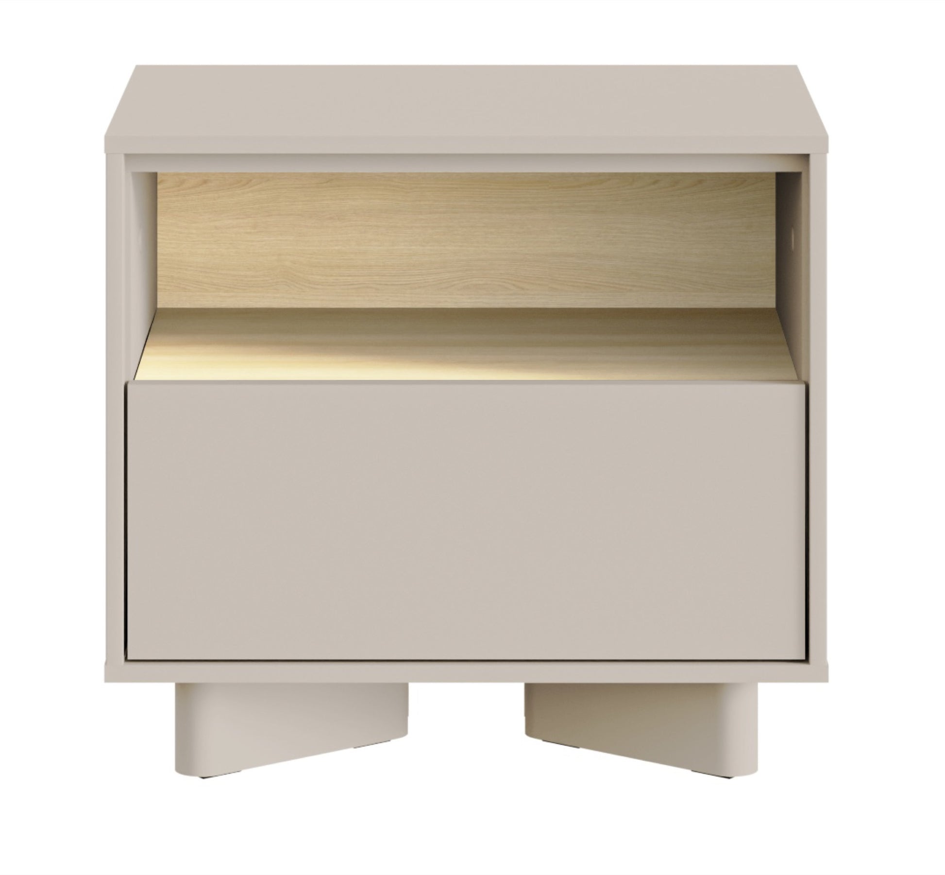 Naktsskapis Distri 50/46/35 cm Vičencas ozols/kašmirs - N1 Home