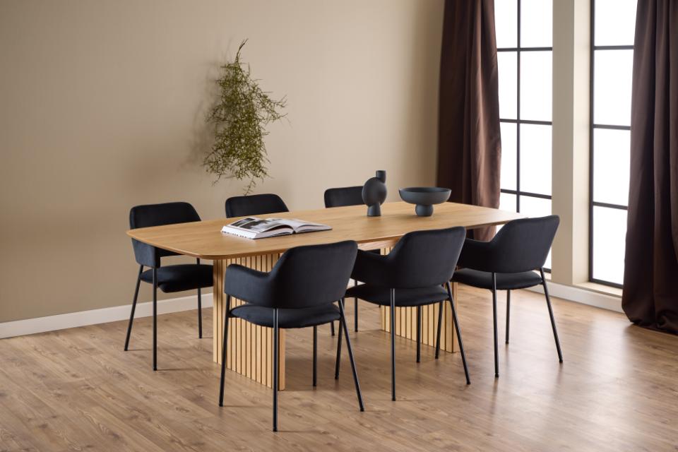 Krēsls Lims 54/55/82 cm melns - N1 Home