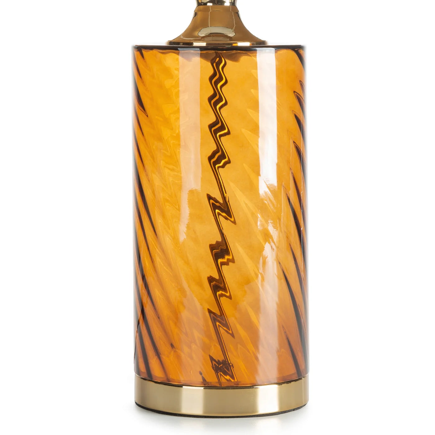 Galda lampa Bre 33 x 55 cm melns/gaiši brūns - N1 Home