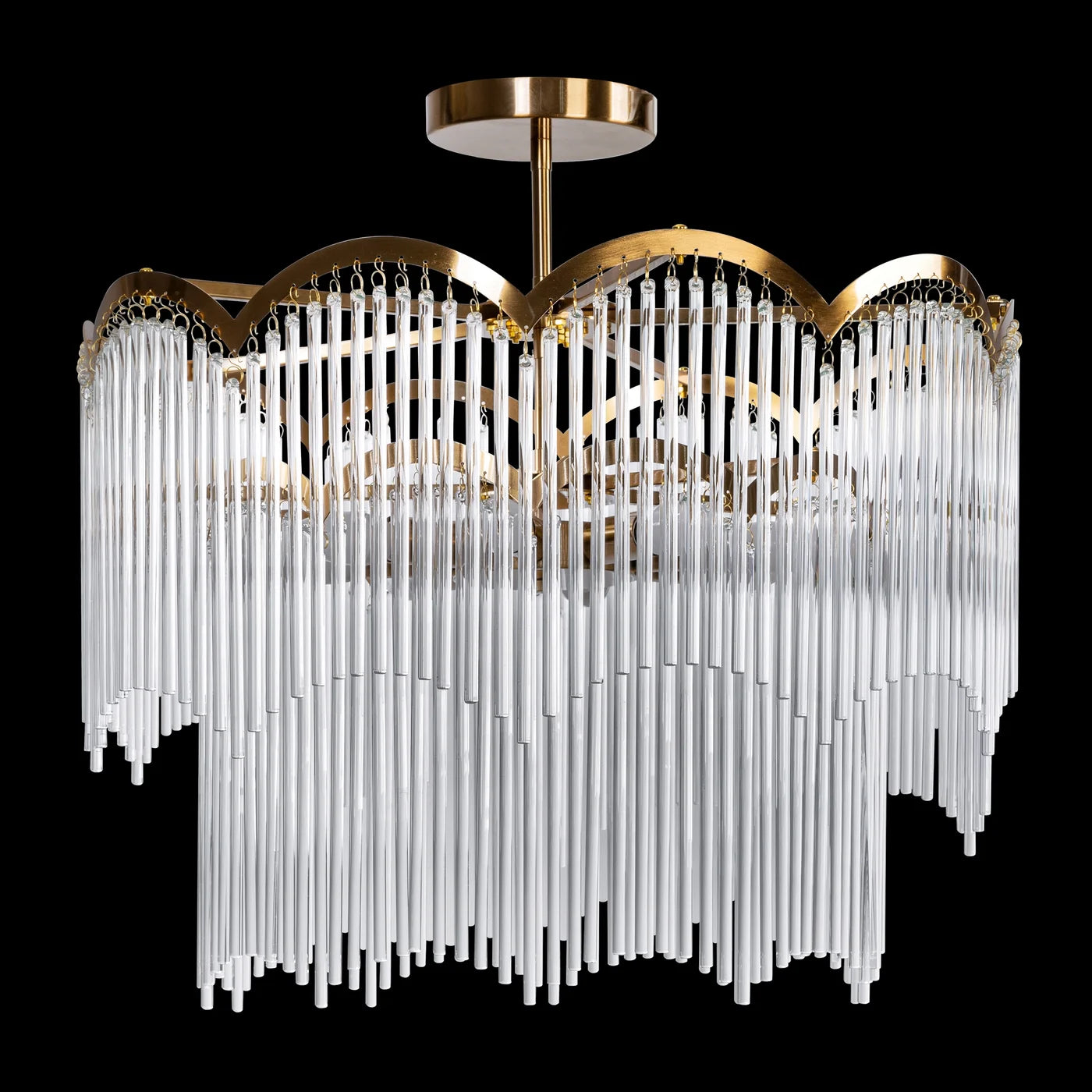 Lustra Salm 60 x 55 cm, balts/zelts - N1 Home