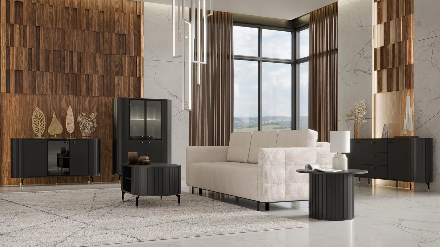 Kumode Zanto 150/40/81 cm melns - N1 Home