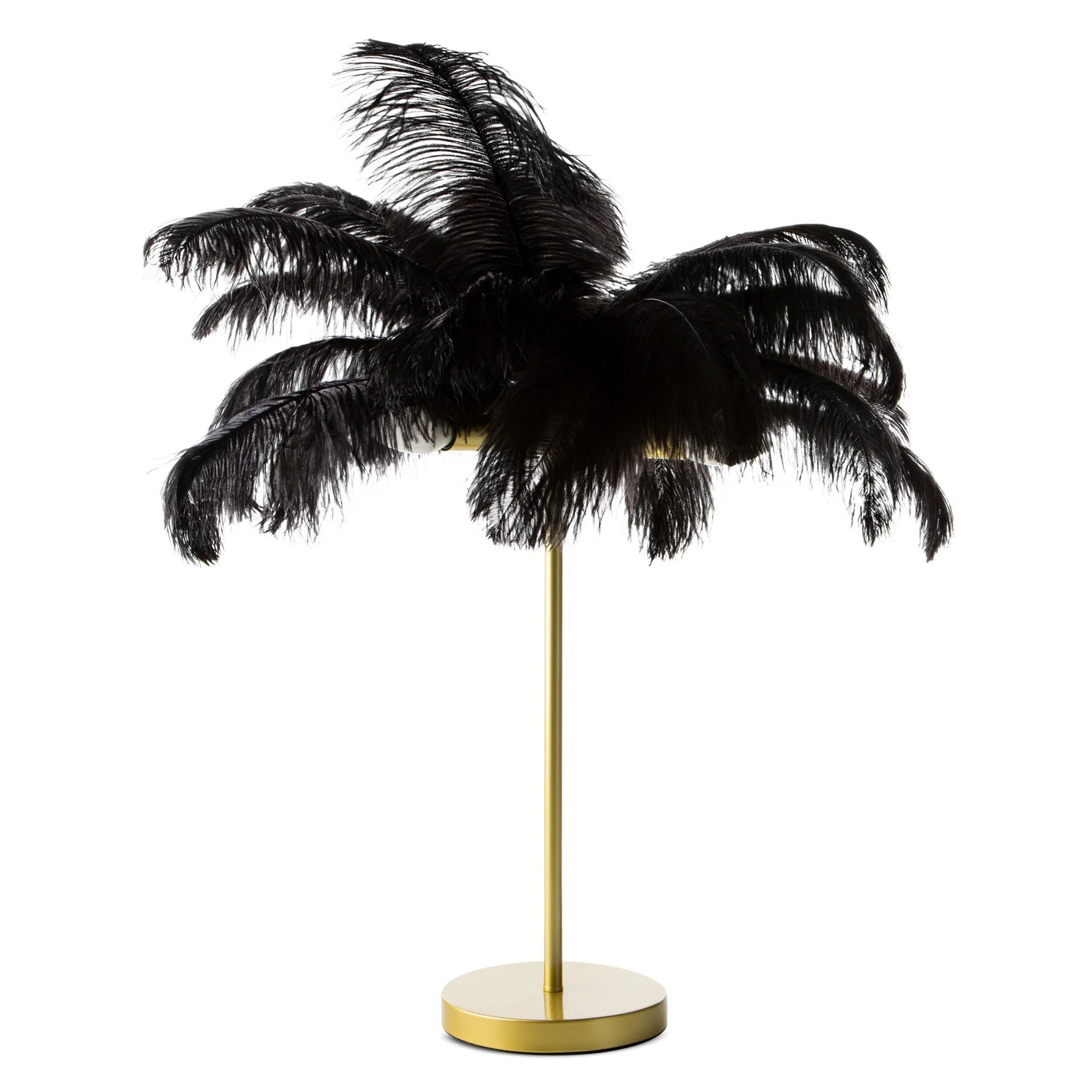 Stāvlampa Fieria 65/68 cm melns/zelts - N1 Home