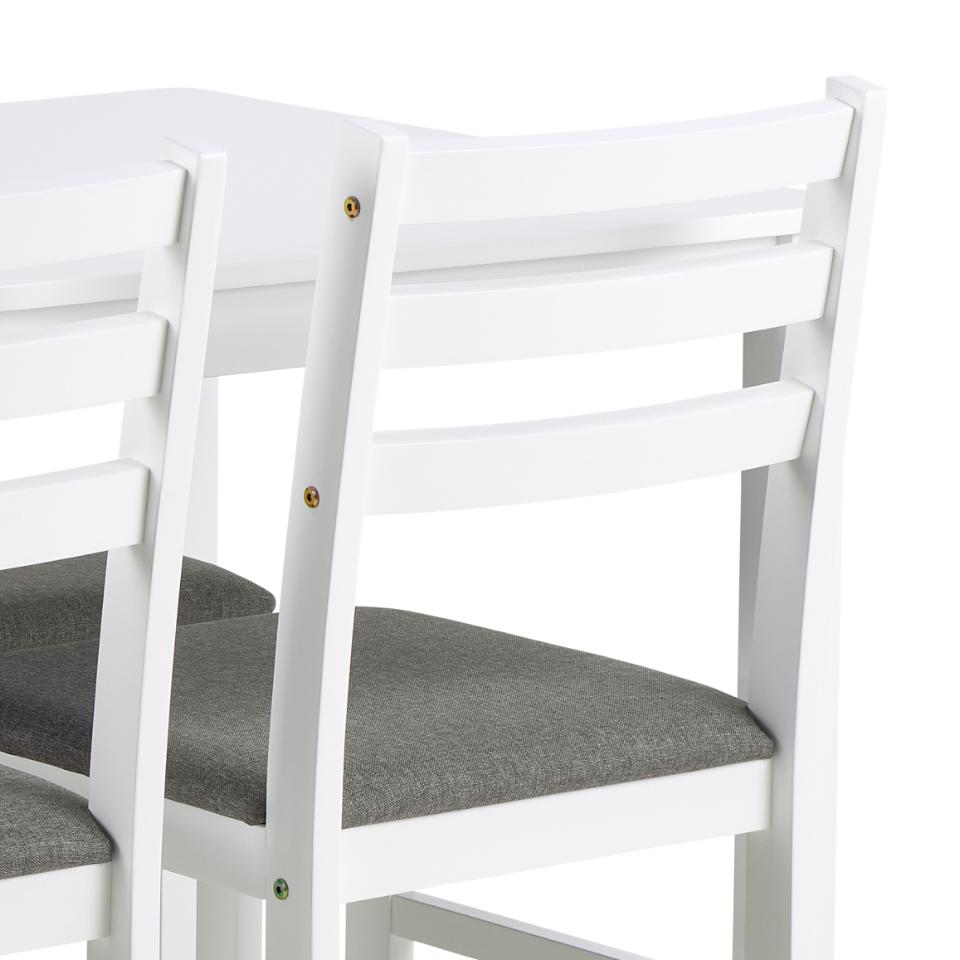 Galds un kresli Alica 110x70x74,5 cm balts - N1 Home