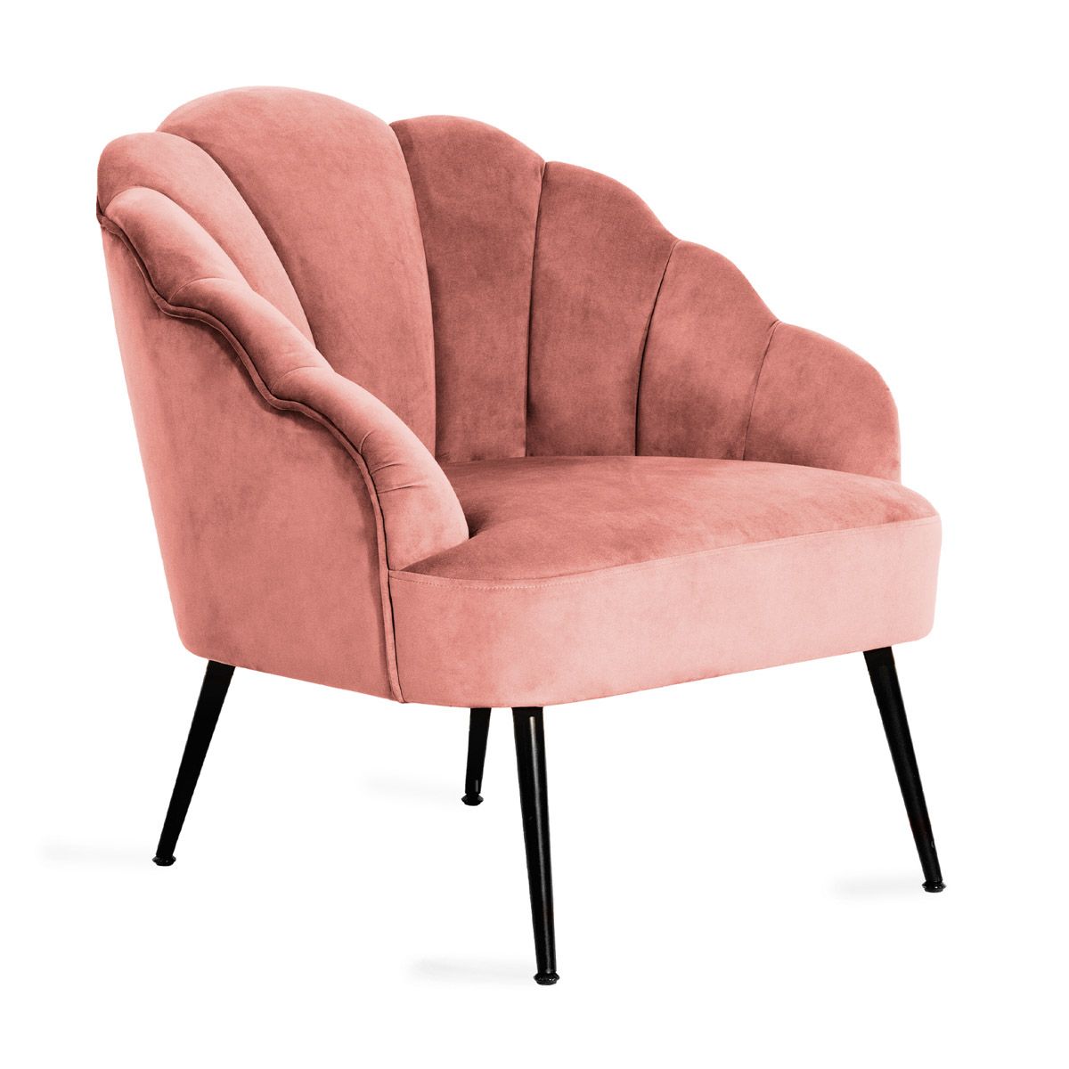 Rozā samta krēsls ARIEL 65x71x76 cm - N1 Home