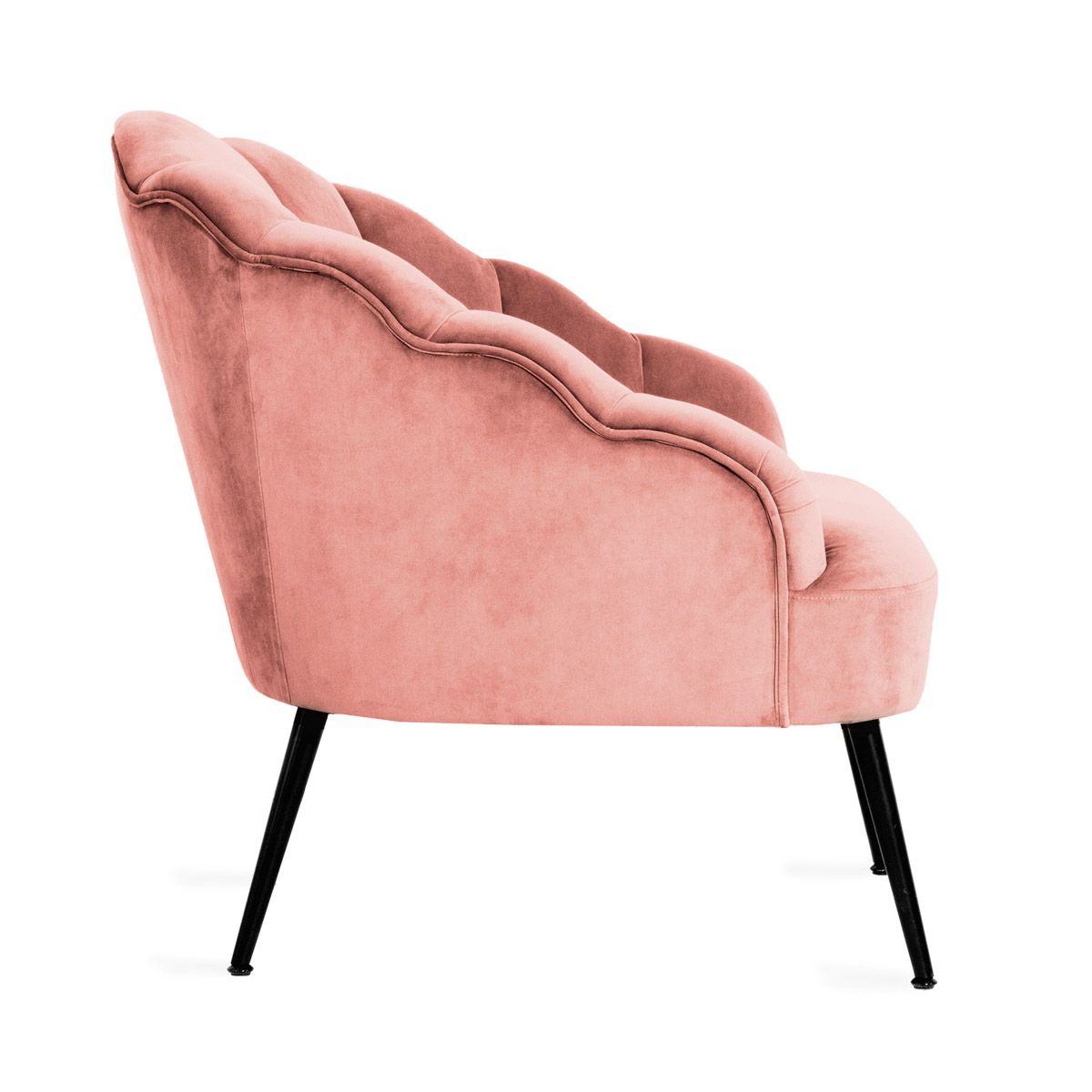 Rozā samta krēsls ARIEL 65x71x76 cm - N1 Home