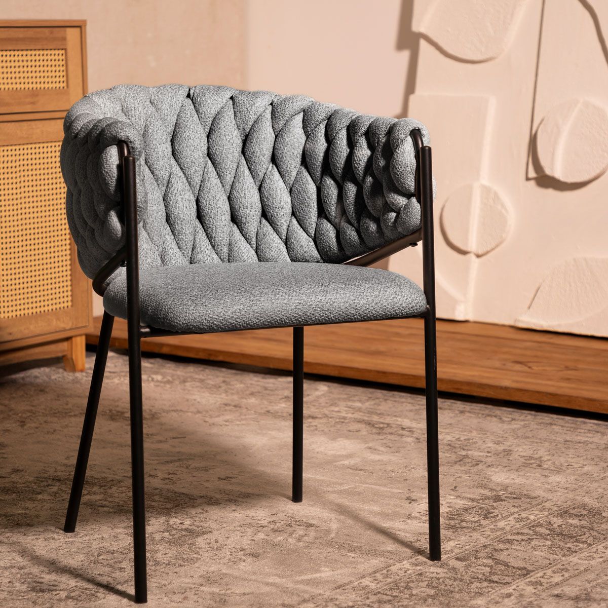 Krēsls Merle 57x59x78 cm tumši pelēks - N1 Home