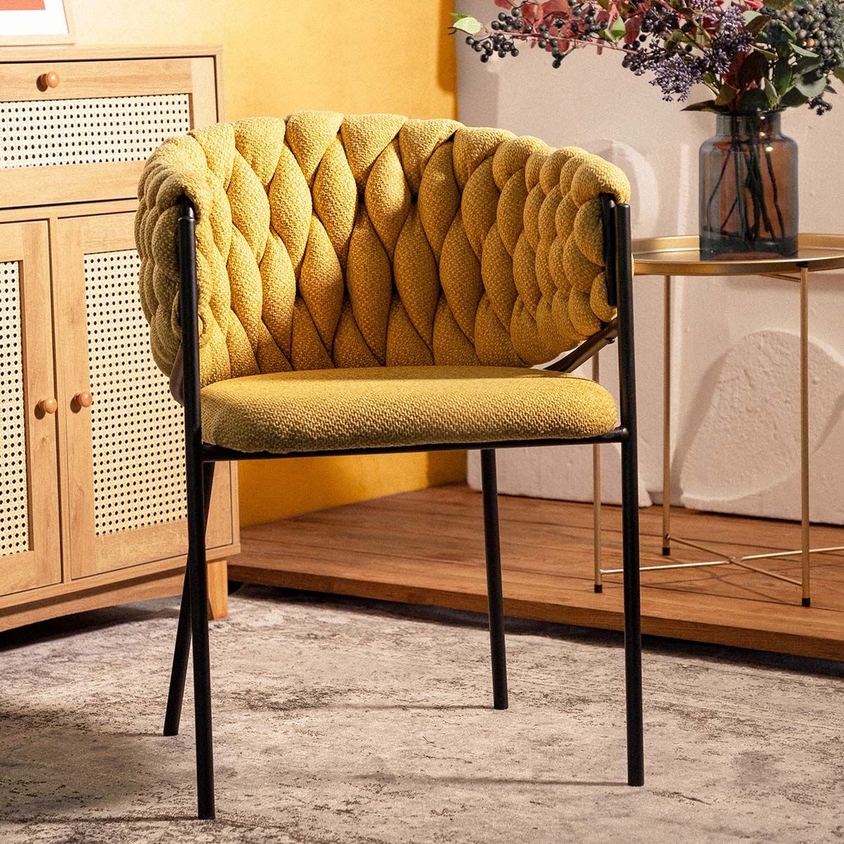 Krēsls Merle 57x59x78 cm sinepes - N1 Home