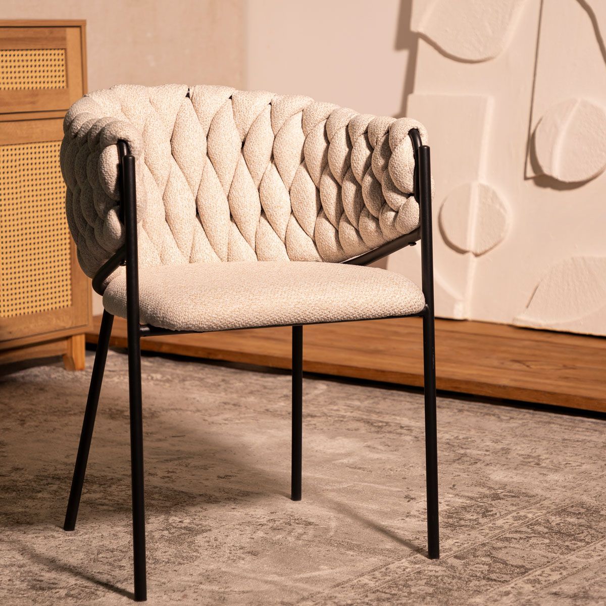 Krēsls Merle 57x59x78 cm bēšs - N1 Home