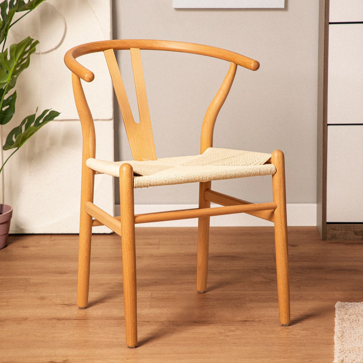 Krēsls Cada 45/45/76 cm dabīgs